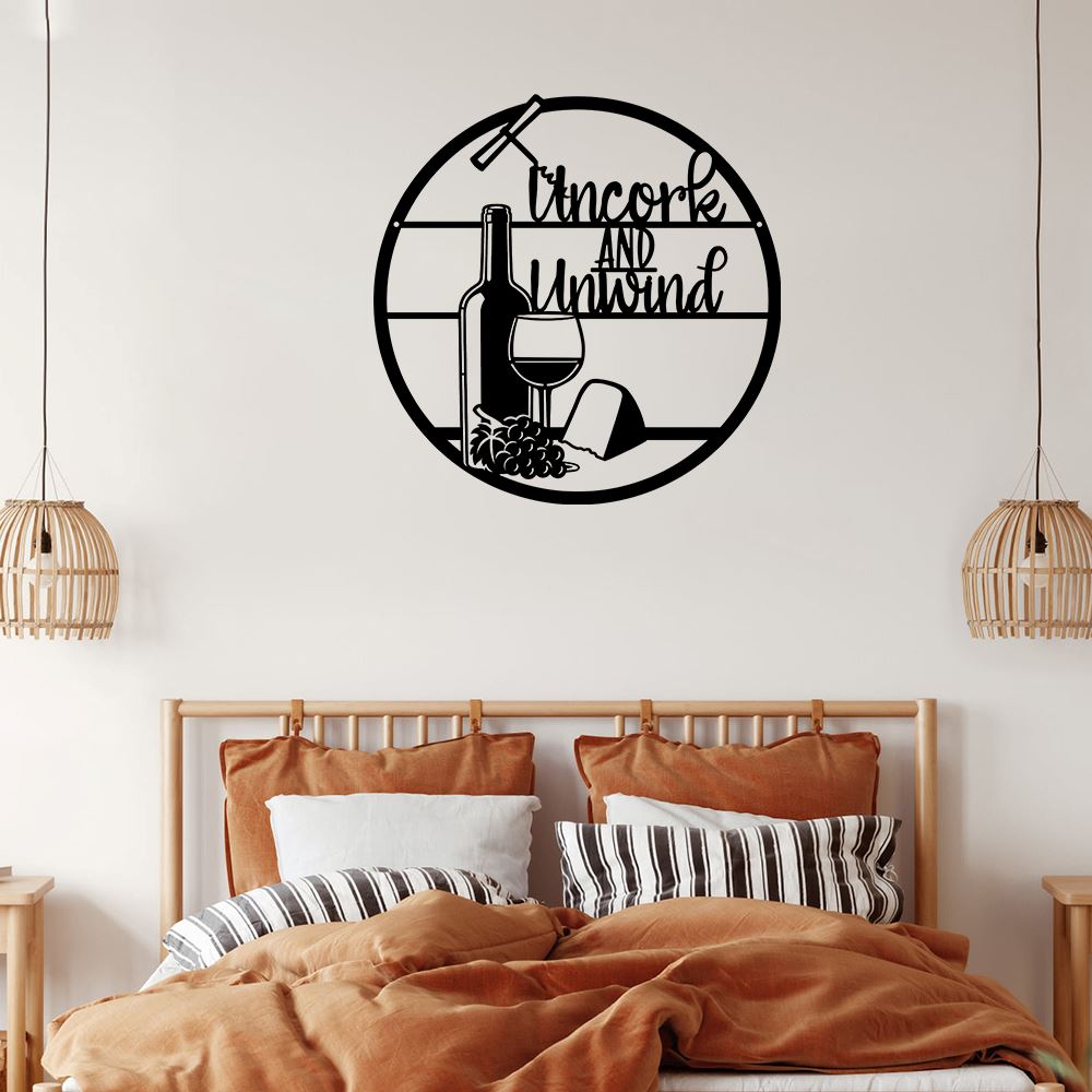 Personalized Wine Metal Sign, For Living Room, Glass Of Wine Metal Art, Kitchen Wall Art, Decor Wine Bar Sign, Outdoor Metal Sign