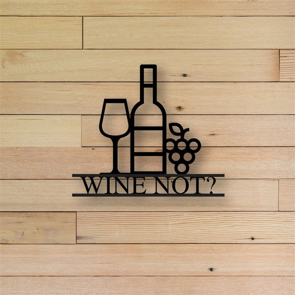 Personalized Wine Theme Metal Sign, Metal Kitchen Sign, Wet Bar Sign, Down Wine Lover Gift