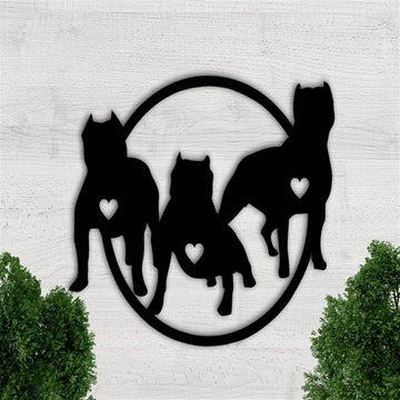 Pit Bull Metal Metal Sign, Anniversary Gift, Dog Wall Decor, Dog Wall Art, Home Decor Sign