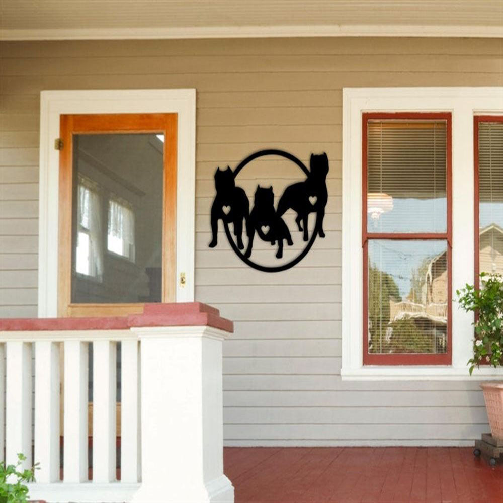 Pit Bull Metal Metal Sign, Anniversary Gift, Dog Wall Decor, Dog Wall Art, Home Decor Sign