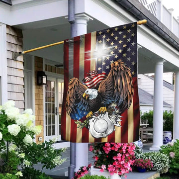 Police Christian Cross American Us House Flags, Christian Flag, Scripture Flag, Garden Banner
