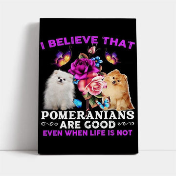 Pomeranians Are Good Gift For Dog Mom Canvas, Mother&#39;s Day Canvas Art, Gift For Mom, Birthday Gift, Mother&#39;s Day Wall Art