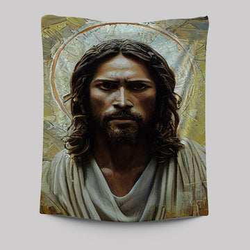 Portrait Of Jesus Christ Tapestry Pictures - Jesus Art Prints - Jesus Art -  Christian Indoor Wall Tapestries