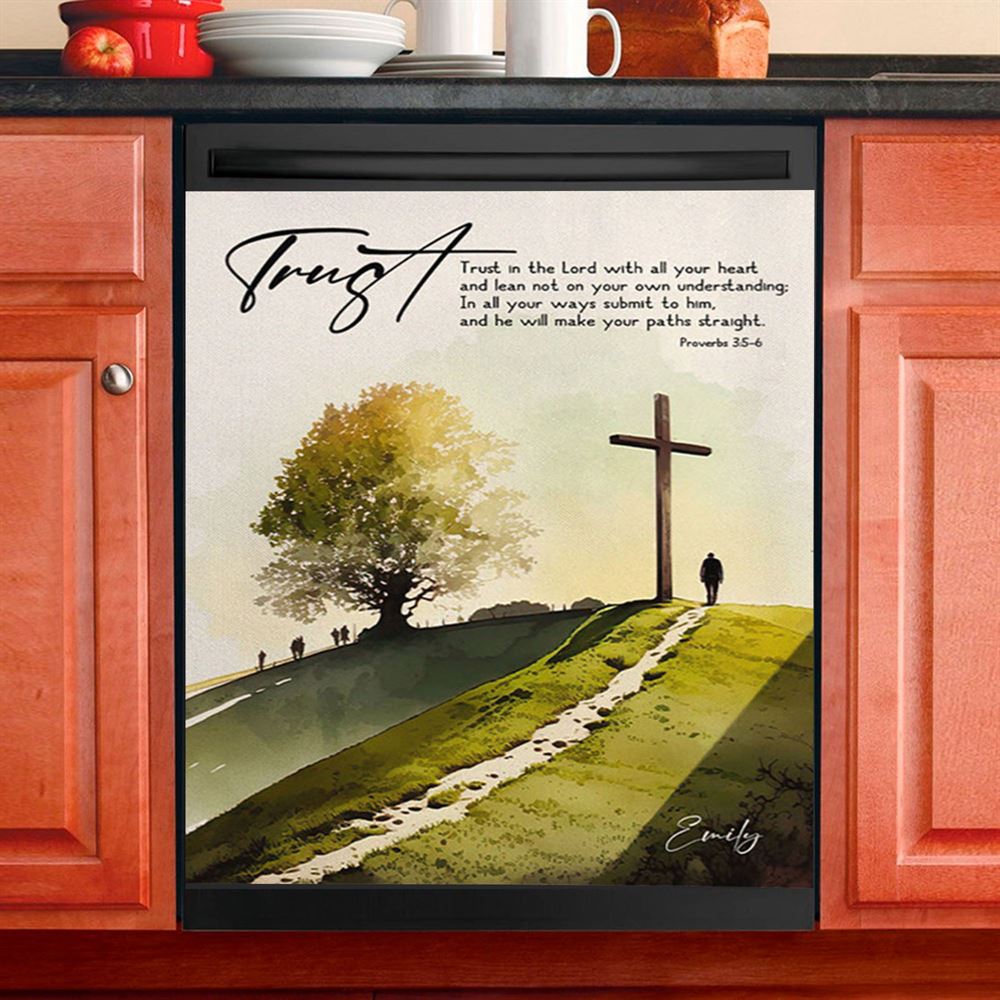 Proverbs 35 Hummingbird Scripture Christian Dishwasher Cover, Bible Verse Dishwasher Wrap, Scripture Kitchen Decoration