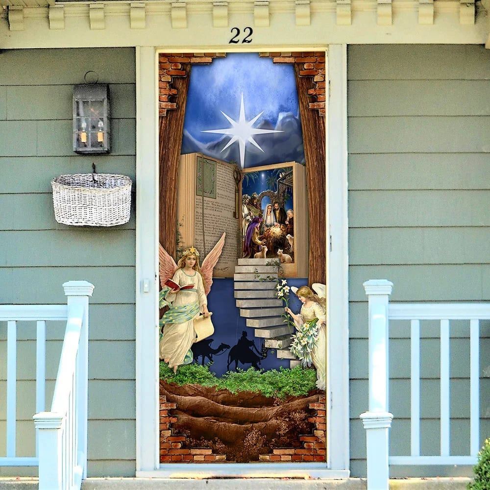 Religious Bible Door Stairs Door Cover, Christian Door Decor, Door Christian Church, Christian Door Plaques