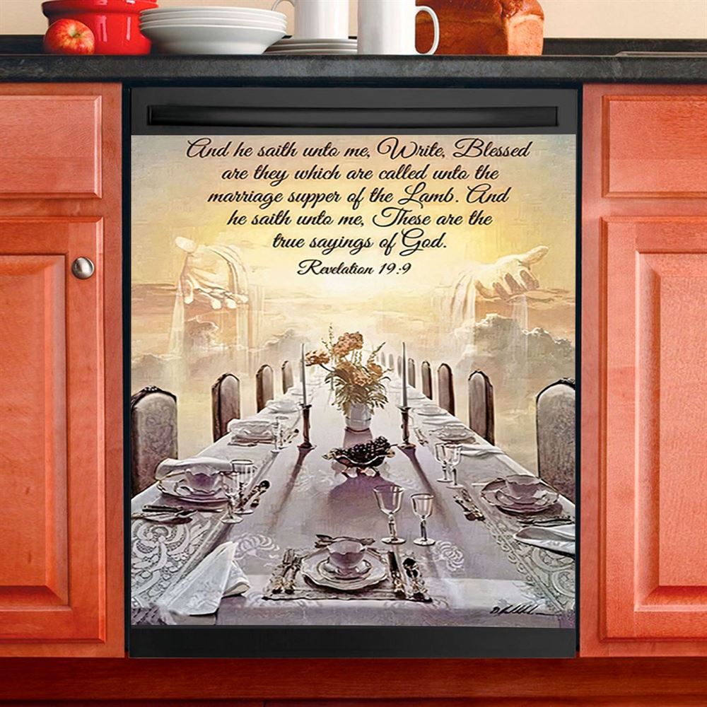Revelation 199 Dishwasher Cover, These Are The True Sayings Of God Dishwasher Wrap