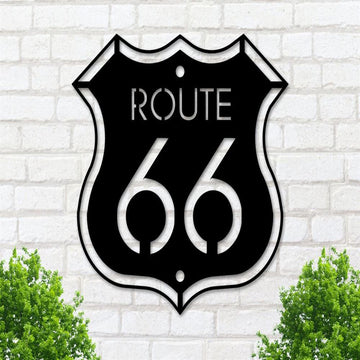Route Number Metal Sign, Highway Sign, Garage Sign, Man Cave Sign, Metal Highway Sign, Metal Route Sign