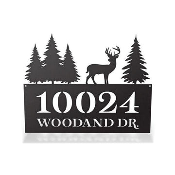 Rustic Address Metal Sign, Cut Metal Sign, Metal House Sign, Wall Metal Sign, Home Decor Sign, Anniversary Gift, Wall Decoration Art