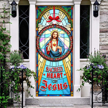 Sacred Heart Of Jesus Door Cover, Christian Door Decor, Door Christian Church, Christian Door Plaques