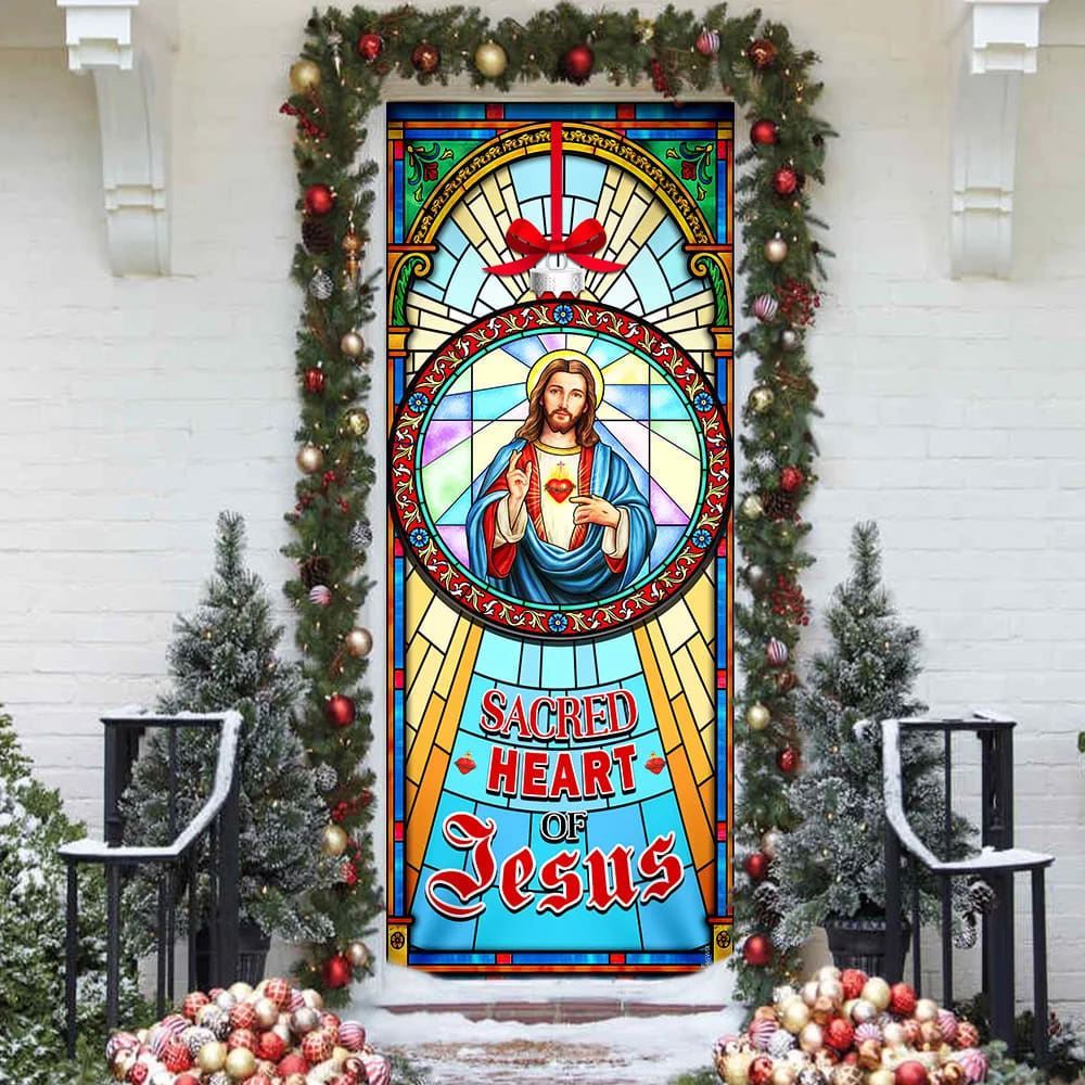 Sacred Heart Of Jesus Door Cover, Christian Door Decor, Door Christian Church, Christian Door Plaques