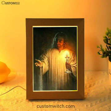 Salt And Light God Jesus Frame Lamp Prints - Jesus Christ Frame Lamp Art - Christian Decor