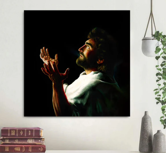 Father Forgive Them Religious Wall Art Canvas - Christian Canvas Art