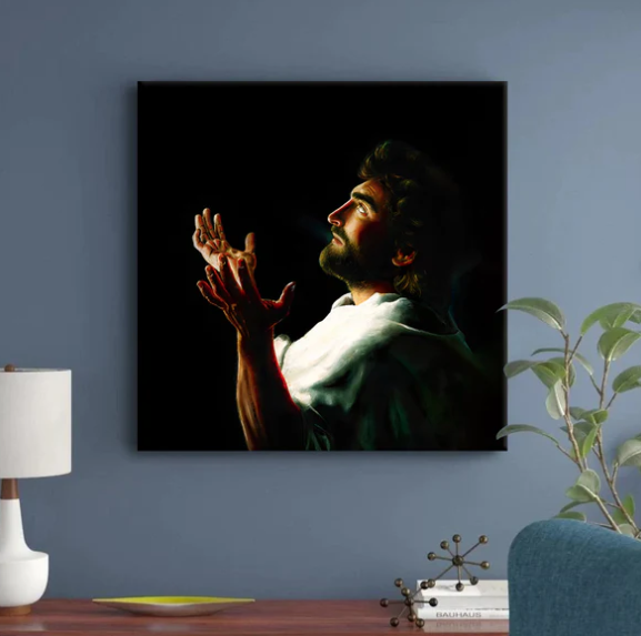 Father Forgive Them Religious Wall Art Canvas - Christian Canvas Art