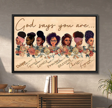 God Says You Are - Jesus Canvas Art - Jesus Poster - Jesus Canvas - Christian Gift - Ciaocustom