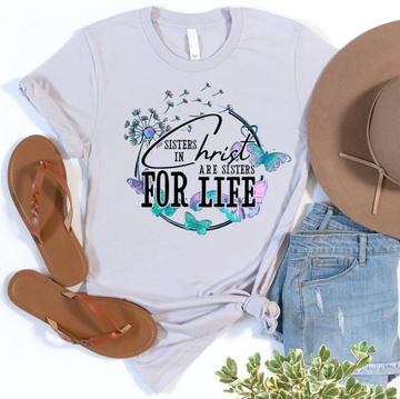 Sisters In Christ T Shirts For Women - Women's Christian T Shirts - Women's Religious Shirts