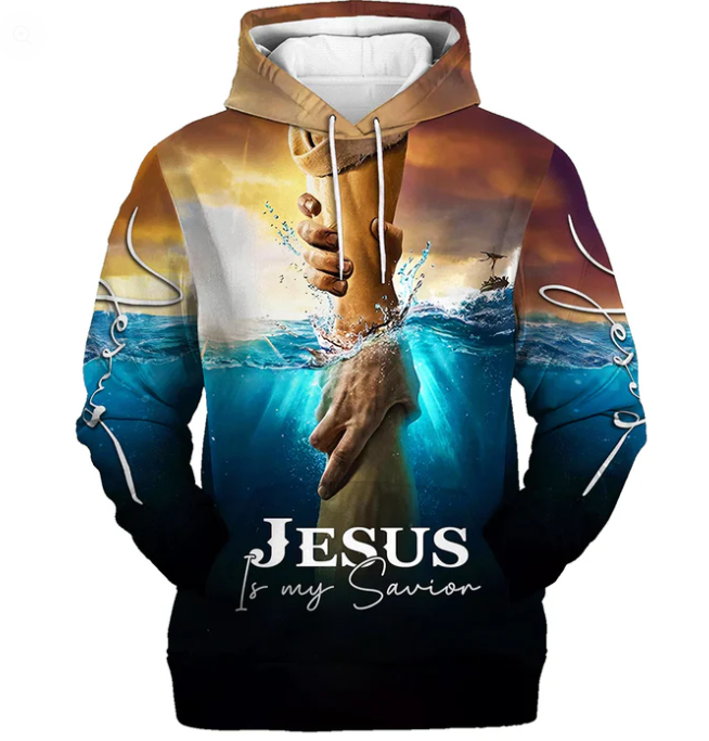 Jesus Is My Savior Hoodie Take My Hand God 3d Hoodies Jesus Hoodie Men & Women Christian Hoodie 3D Printed Hoodie