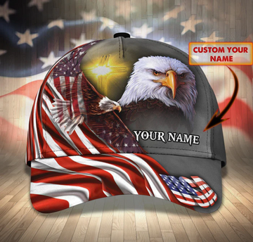 Personalized Usa Flag Cap Hat - 3D Full Printed Independence'S Day Baseball Cap Hat - Eagle Us Cap Hat