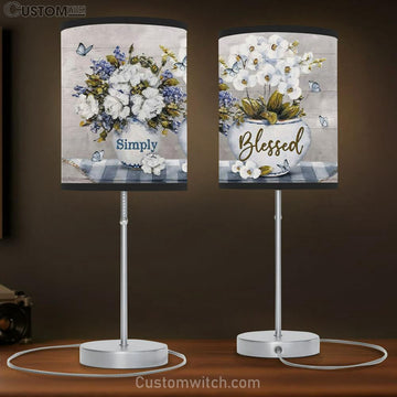 Simply Blessed Table Lamp Gift - - Christian Gifts - Christian Bedroom Decor