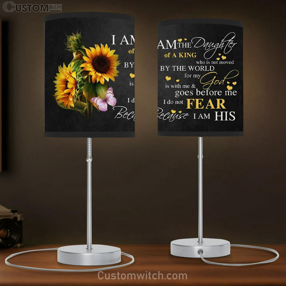 Sunflowers - Daughter Of King Table Lamp Gift - Christian Bedroom Decor