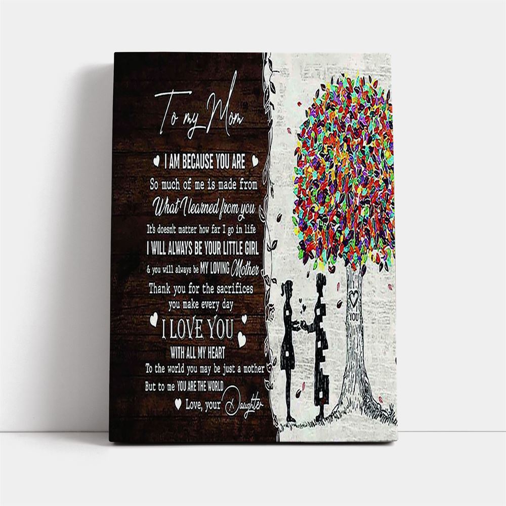 Thank You For The Sacrifices You Make Everyday Mom Canvas, Mother's Day Canvas Art, Gift For Mom, Birthday Gift, Mother's Day Wall Art