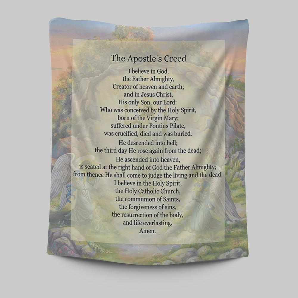 The Apostle&#39;s Creed Tapestry Wall Art - Christian Tapestries Wall Art Decor