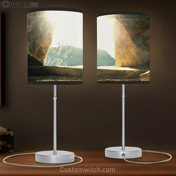 The Empty Tomb Cross Table Lamp Art - Christian Lamp Gift Decor - Easter Lamp Gift