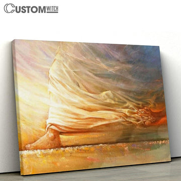 The Feet Of Jesus Canvas - Touch Of Faith Large Canvas - Christian Canvas Prints - Religious Canvas Art