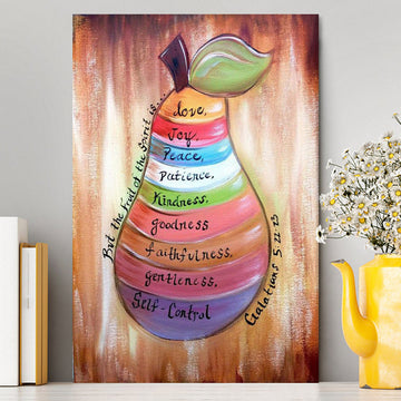 The Fruit Of The Spirit Galatians 5 22 23 Canvas Wall Art - Christian Canvas Wall Art Decor