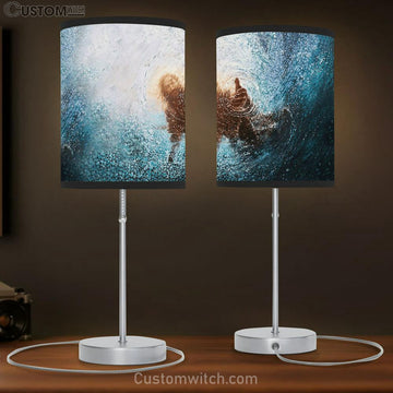 The Hand Of God Jesus Large Table Lamp - Christian Table Lamp Prints - Religious Table Lamp Art