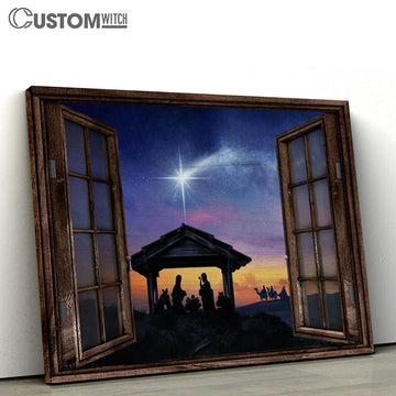 The Holy Night Jesus Large Canvas - Christian Canvas Prints - Religious Canvas Art