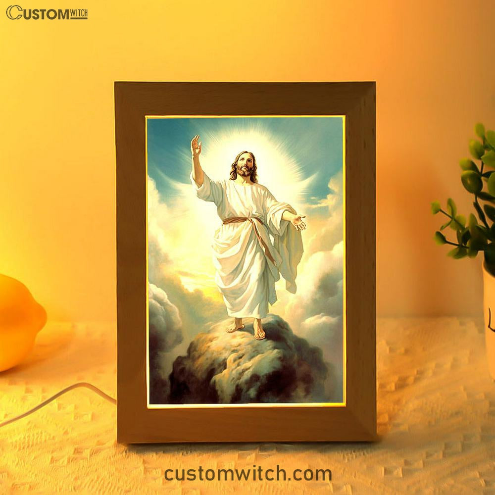 The Picture Of Jesus Creation Frame Lamp Prints - Jesus Frame Lamp Art - Christian Art Decor