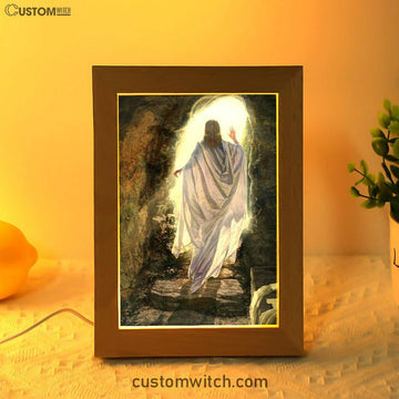 The Resurrection Of Jesus Frame Lamp Pictures - Christian Art - Jesus Frame Lamp Art