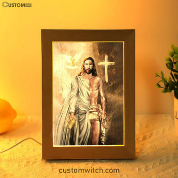 The Return Of Christ Jesus Frame Lamp Prints - Jesus Christ Frame Lamp Art - Christian Decor