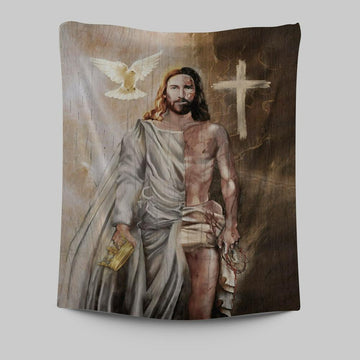 The Return Of Christ Jesus Tapestry Prints - Jesus Christ Tapestry Art - Christian Wall Decor