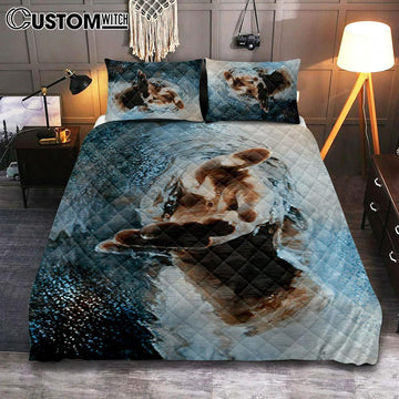 The Saving Hand Of God Quilt Bedding Set Prints - Christian Cover Twin Bedding Decor - Bible Verse Quilt Bedding Set Art