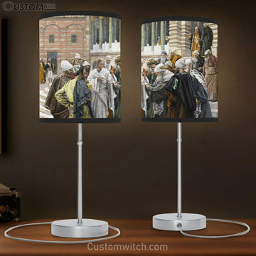 The Tribute Money Table Lamp Art - Christian Lamp Gift Decor