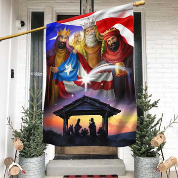 Three Kings, Three Wise Men, Nativity Of Jesus, Puerto Rico Flag, Outdoor House Flags, Christian Flag, Scripture Flag, Garden Banner