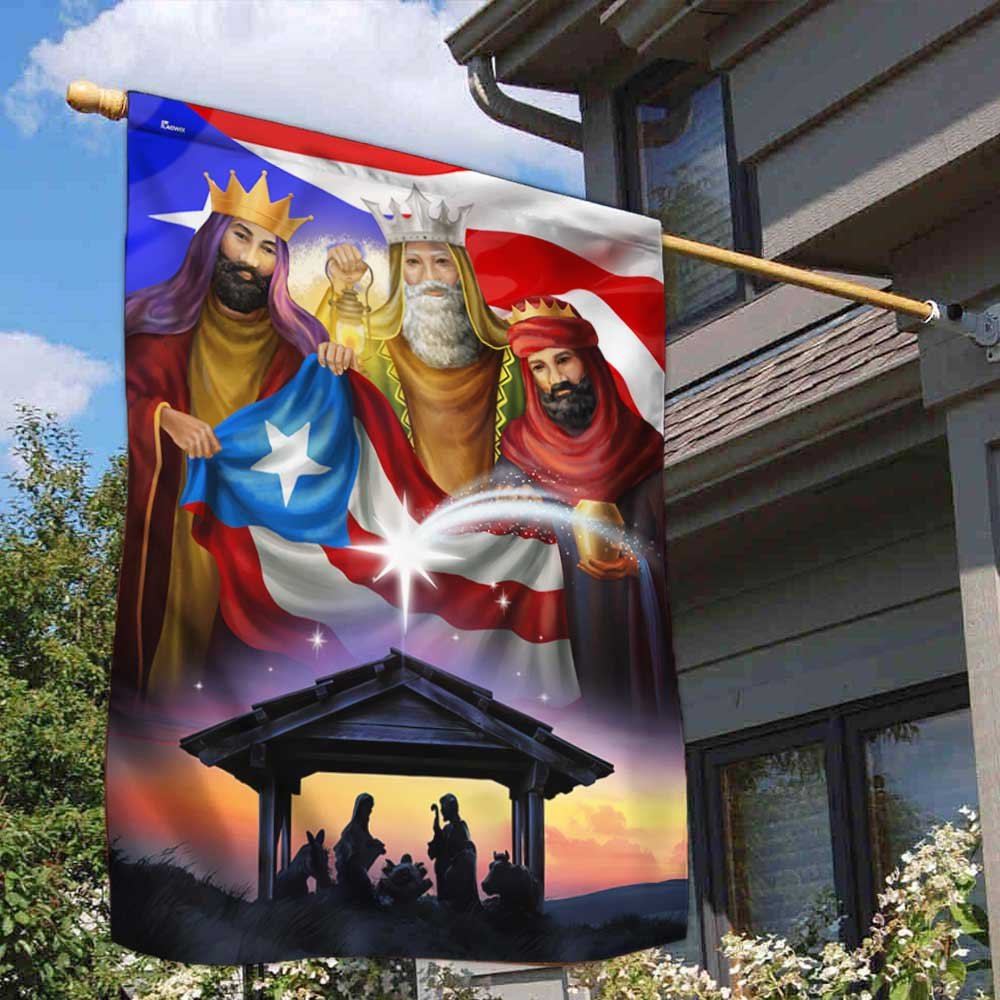 Three Kings, Three Wise Men, Nativity Of Jesus, Puerto Rico Flag, Outdoor House Flags, Christian Flag, Scripture Flag, Garden Banner