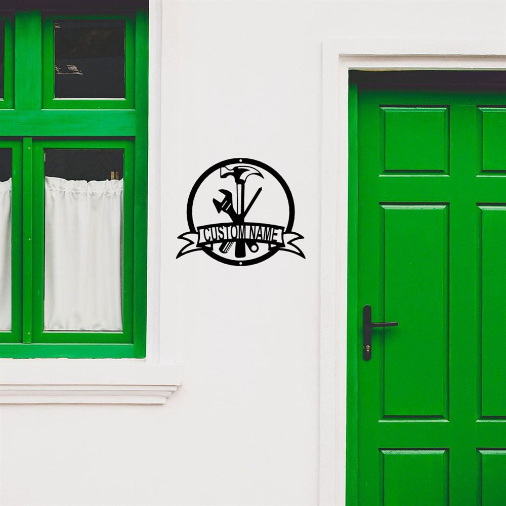 Tool Man Indoor Outdoor, Steel Wall Sign Art, Father's Day, Man Cave Garage Work