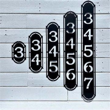 Vertical Home Address Sign, Cut Metal Sign, Metal House Sign, Wall Metal Sign, Home Decor Sign, Anniversary Gift, Wall Decoration Art