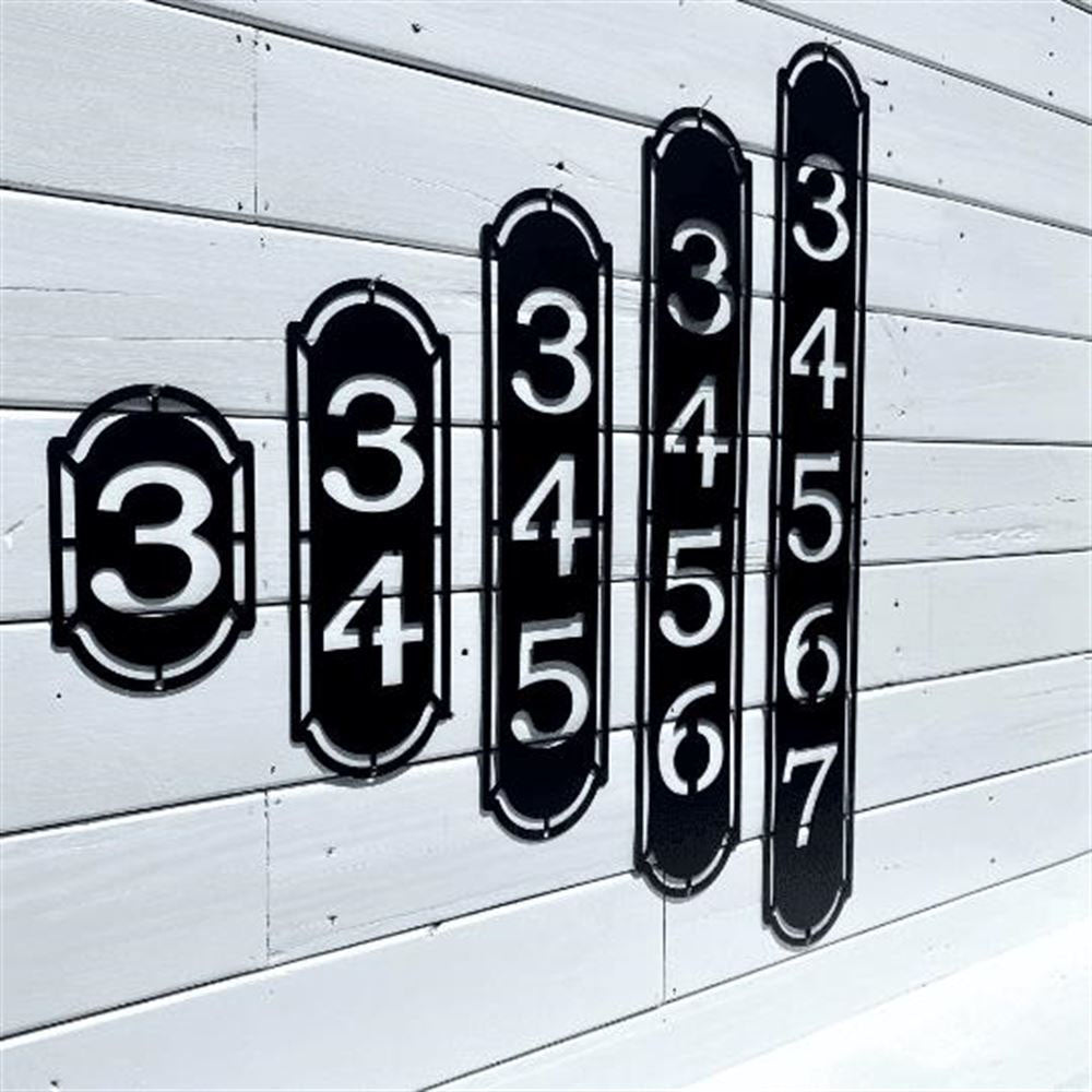 Vertical Home Address Sign, Cut Metal Sign, Metal House Sign, Wall Metal Sign, Home Decor Sign, Anniversary Gift, Wall Decoration Art