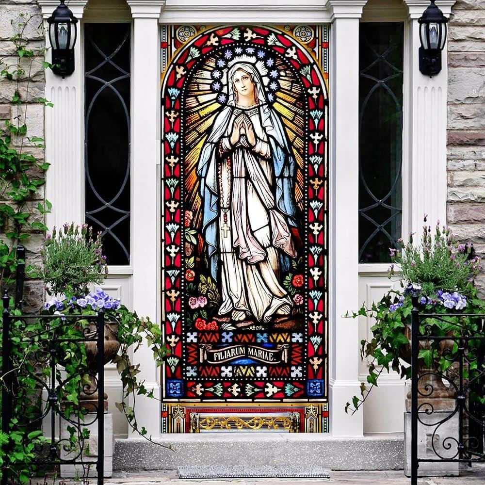 Virgin Mary Door Cover, Christian Door Decor, Door Christian Church, Christian Door Plaques