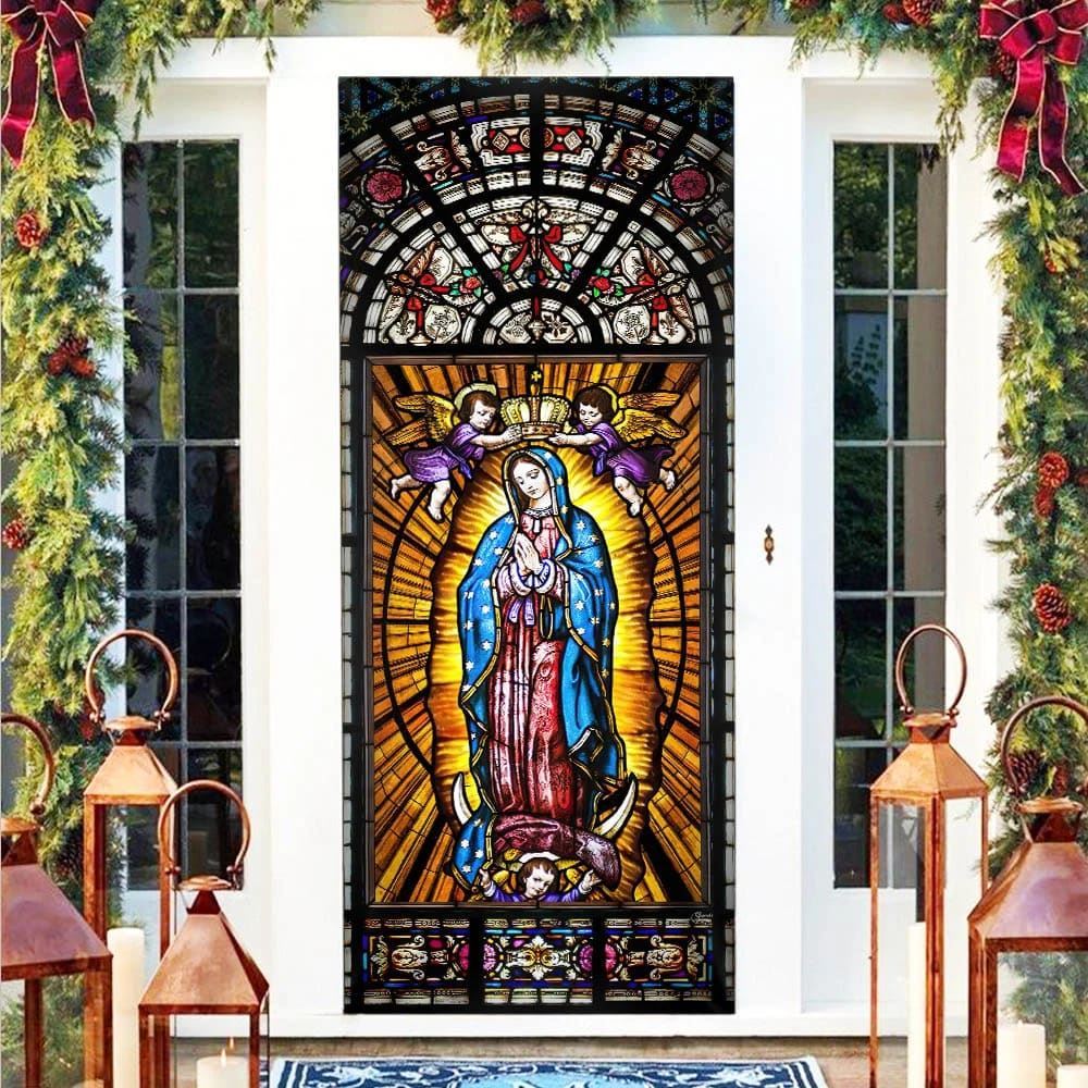 Virgin Mary, Mother Of Jesus Door Cover, Christian Door Decor, Door Christian Church, Christian Door Plaques