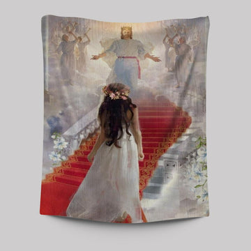 Walking With Jesus The Way To Heaven Tapestry