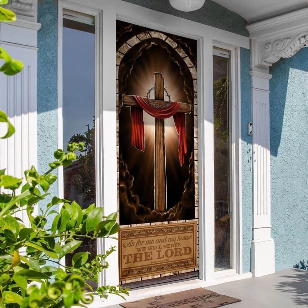 We Will Serve The Lord Door Cover, As For Me And My House Door Cover, Christian Door Decor, Door Christian Church, Christian Door Plaques