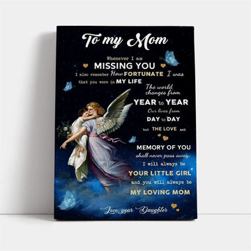 Whenever I Am Missing You Canvas, Mother&#39;s Day Canvas Art, Gift For Mom, Birthday Gift, Mother&#39;s Day Wall Art