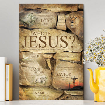 Who Is Jesus Canvas Wall Art - The Son Of The Living God - Mathew 16 16 - Christian Wall Canvas - Religious Canvas Prints