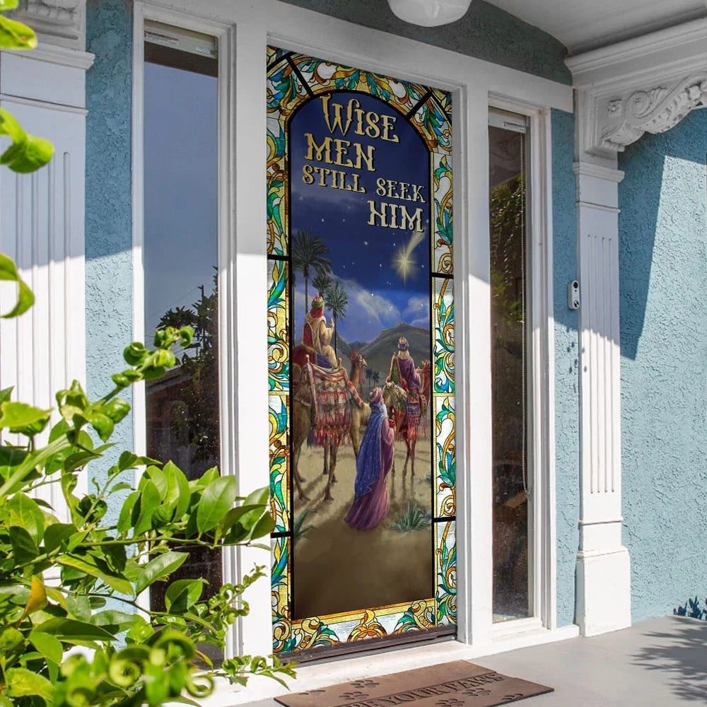 Wise Men Still Seek Hi Three Kings Day Door Cover, Christian Door Decor, Door Christian Church, Christian Door Plaques