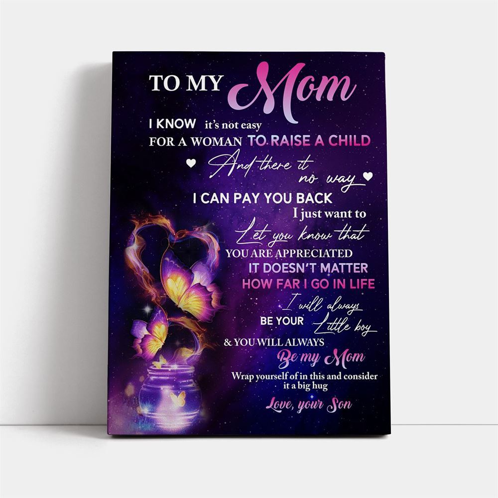 You&#39;Ll Always Be My Mom Canvas, Mother&#39;s Day Canvas Art, Gift For Mom, Birthday Gift, Mother&#39;s Day Wall Art