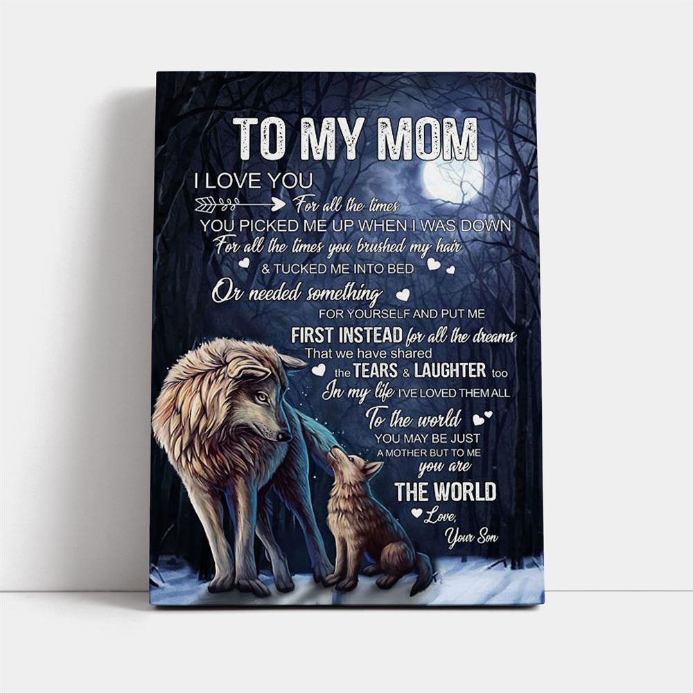 You&#39;Re The World Wall Art Canvas, Mother&#39;s Day Canvas Art, Gift For Mom, Birthday Gift, Mother&#39;s Day Wall Art